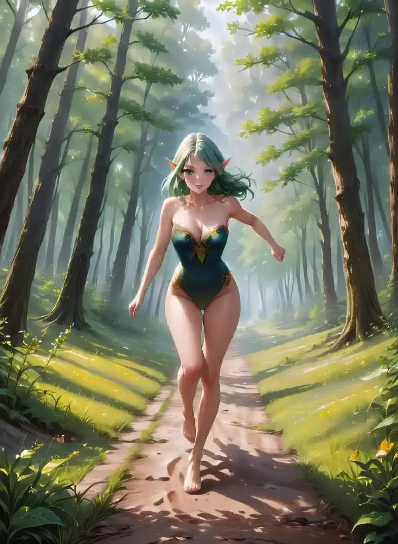 Ilustração de uma personagem adulta em estilo anime
