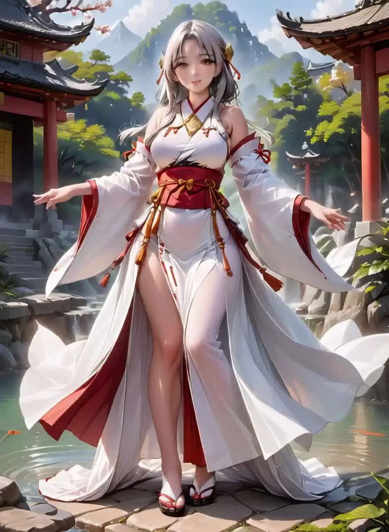 Ilustração de uma personagem adulta em estilo anime